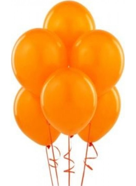 Balonevi 12" Baskı Balonu Neon Turuncu 100 Lü