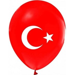 Balonevi Balon 1+1 Ayyıldız Baskılı 12" 50 Li
