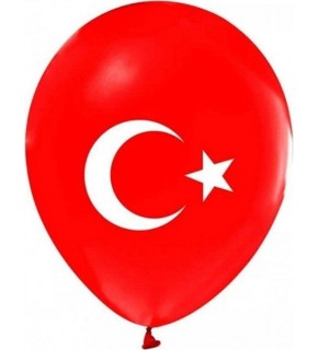 Balonevi Balon 1+1 Ayyıldız Baskılı 12" 50 Li