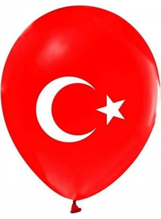 Balonevi Balon 1+1 Ayyıldız Baskılı 12" 50 Li