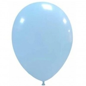 Balonevi Balon 12" Baskı Makaron Mavi 100 Lü