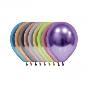 Balonevi Balon 12" Krom Karışık 50 Li