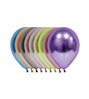 Balonevi Balon 12" Krom Karışık 50 Li