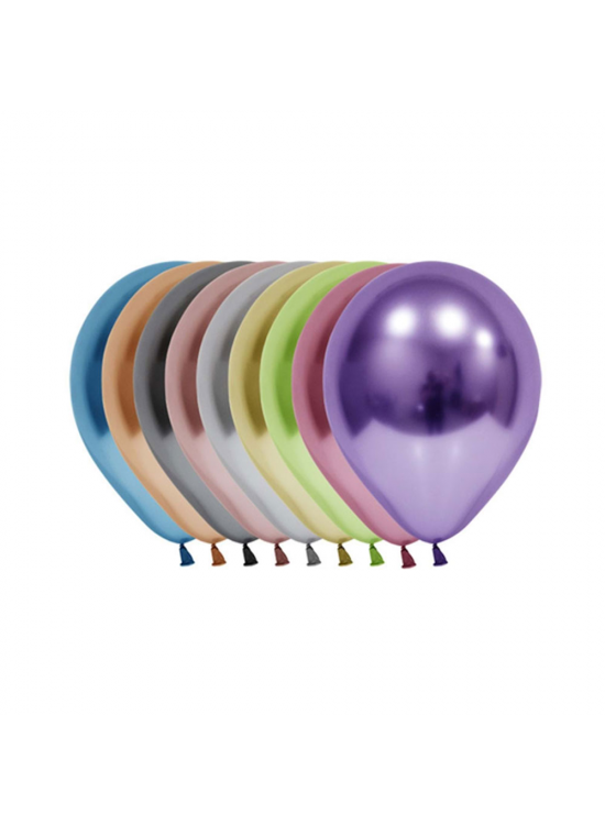 Balonevi Balon 12" Krom Karışık 50 Li