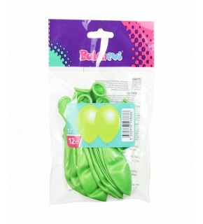 Balonevi Balon 12" Metalik Açık Yeşil 12 Li