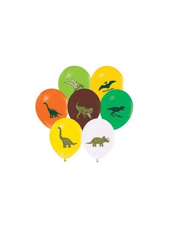 Balonevi Balon 4+1 Vahşi Jurassik Parti Baskılı 12" Past Balonevi Balon 4+1 Vahşi Jurassik Parti Baskılı 12" Past