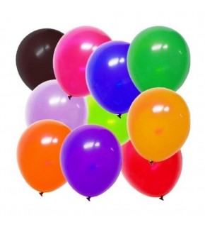Balonevi Balon 12" Karışık Baskısız Pastel Renk 100 Lü