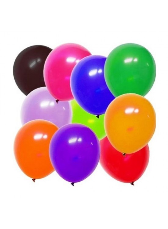 Balonevi Balon 12" Karışık Baskısız Pastel Renk 100 Lü