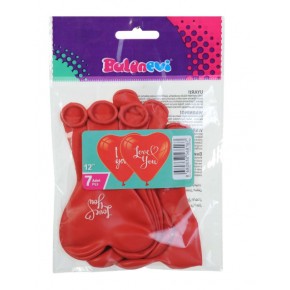 Balonevi Balon I Love You Kalp 12" 7 Li