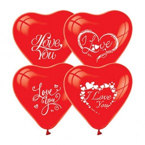 Balonevi Balon I Love You Kalp 12" 7 Li