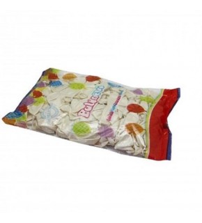 Balonevi Balon Metalik Beyaz 12 İnc 100 Lü