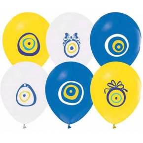 Balonevi Balon Nazar Boncuğu Karışık 12" 9 Lu