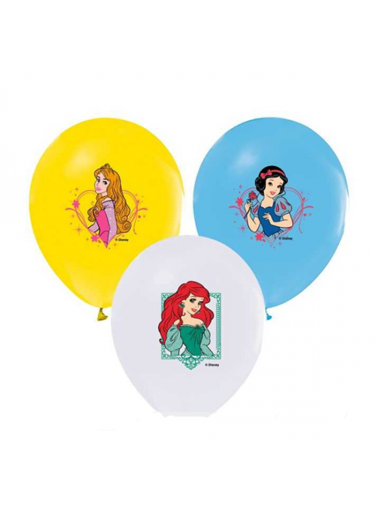 Balonevi Balon Prenses Baskılı Pastel Renk 4+1 100 LÜ 1930