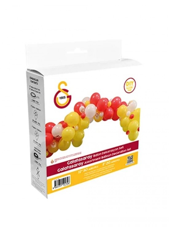 Balonevi Galatasaray Asorti Balon Dekorasyon Seti 70 Li Balonevi Galatasaray Asorti Balon Dekorasyon Seti 70 Li