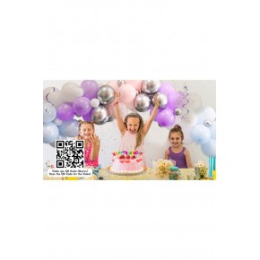 Balonevi Kar Tanesi Asorti Balon Dekorasyon Seti 70 Li