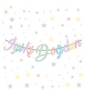 Banner Karton Yazı İyiki Doğdun Kaligrafi