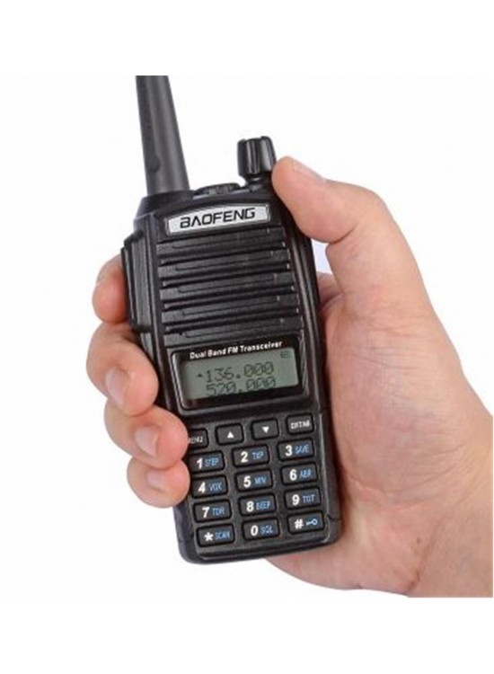 Baofeng UV-82L 5W  LCD Ekran,LED El Feneri Arama Kurtarma-Güvenlik-Haberleşme El Telsizi (FM RADYO)