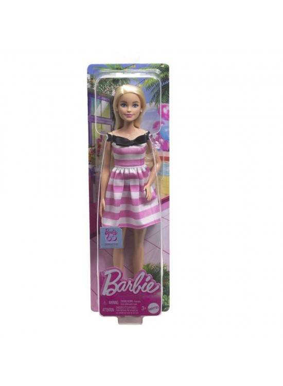 Barbıe 65.Yıl Özel Pembe Elbiseli Bebek