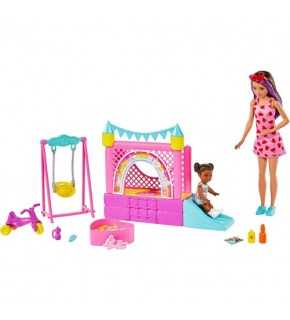 Barbie Bebek Bakıcısı Skipper Oyun Evi Seti HHB67