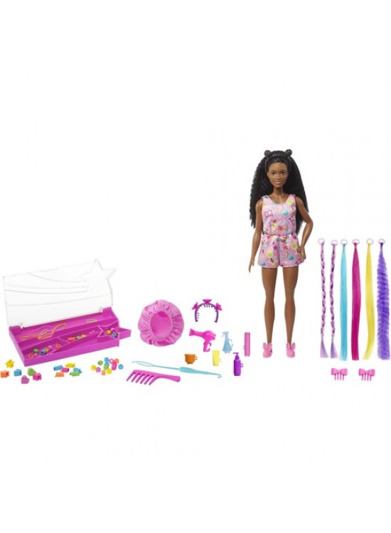 Barbie Brooklyn Eğlenceli Saçlar Oyun Seti HHM39