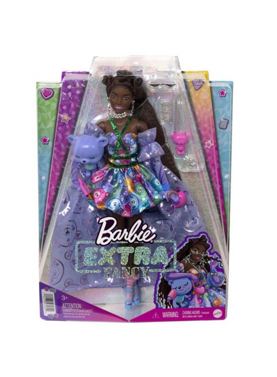 Barbie Extra Fancy Mor Kostümlü Bebek