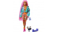 Barbie Extra Pembe Örgü Saçlı Bebek MTL-GXF09