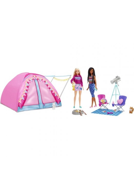 Barbie Malibu Ve Brooklyn Kampta Oyun Seti HGC18