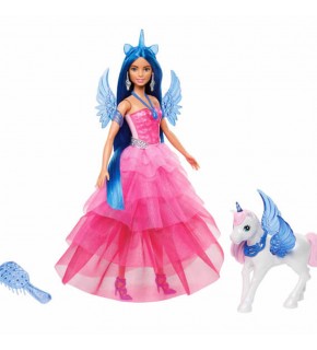 Barbie Mavi Saçlı Prenses Bebek