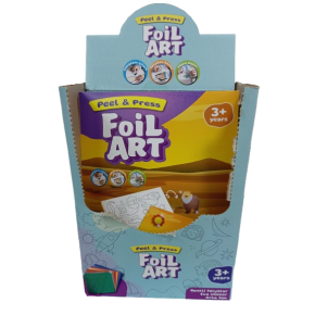 Başel Foil Art Arka Fonlu Eva Sticker (1 Adet)