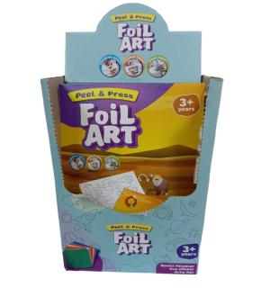 Başel Foil Art Arka Fonlu Eva Sticker (1 Adet)