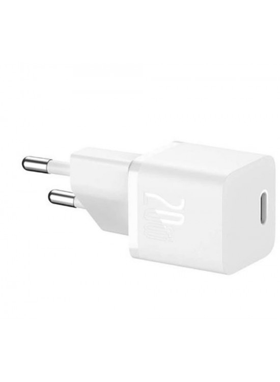 Baseus CCGN050102 20W Beyaz 1C GaN5 Adaptör Mini