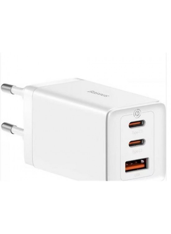 BASEUS CCGP120202 GaN5 Pro 2C+U 65W Şarj Cihazı Beyaz