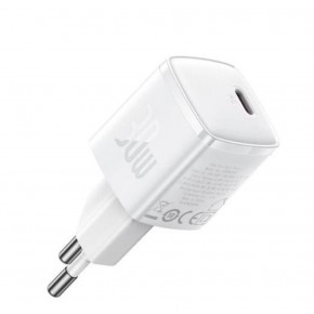 Baseus CCXF000302 30W USB-C Beyaz Şarj Adaptörü