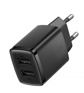 Baseus CCXJ010201 10,5W 2X USB-A Siyah Şarj Aleti