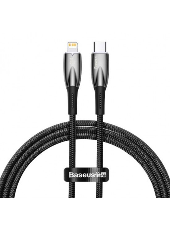 Baseus Glimmer Series Siyah CADH000001 1mt 20w Type-C to Lightning Şarj Kablosu Örgülü Baseus Glimmer Series Siyah CADH000001 1mt 20w Type-C to Lightning Şarj Kablosu Örgülü
