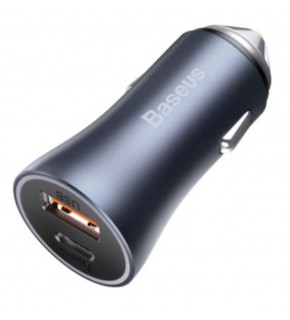 Baseus Golden Pro 40W Araç Şarj Aleti C to A Gri (CCJD-0G)