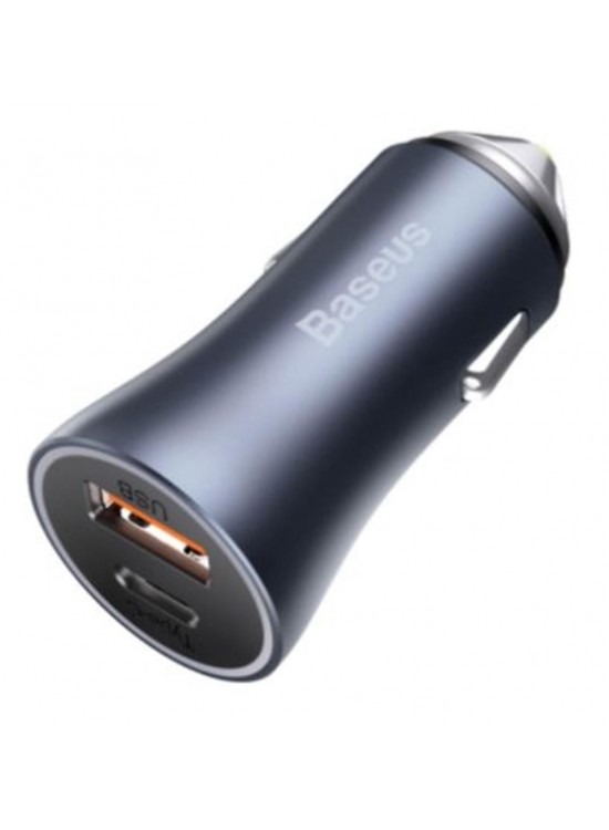 Baseus Golden Pro 40W Araç Şarj Aleti C to A Gri (CCJD-0G) Baseus Golden Pro 40W Araç Şarj Aleti C to A Gri (CCJD-0G)