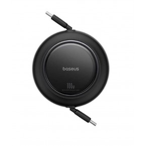 Baseus P10364500113-00  Free2 Pull Mini Kablolu USB-C 100W Şarj Kablosu Siyah