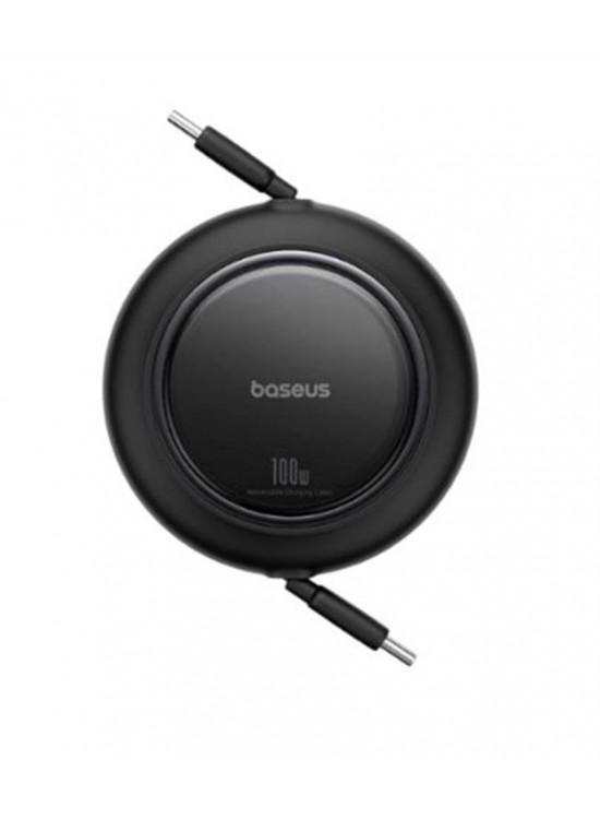 Baseus P10364500113-00 Free2 Pull Mini Kablolu USB-C 100W Şarj Kablosu Siyah Baseus P10364500113-00 Free2 Pull Mini Kablolu USB-C 100W Şarj Kablosu Siyah