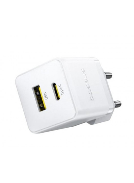 Baseus Palm Hızlı Şarj Aleti C+U 30W EU Beyaz (P1011160A213-00) Baseus Palm Hızlı Şarj Aleti C+U 30W EU Beyaz (P1011160A213-00)