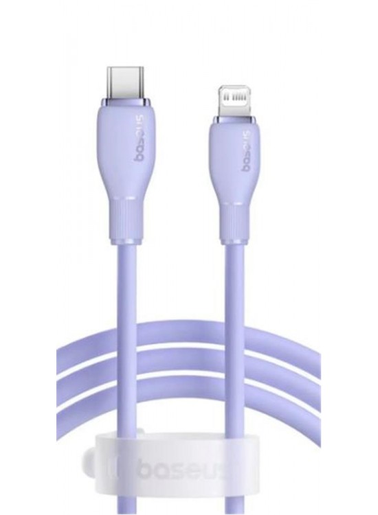 Baseus Pudding USB-A Light 2.4A Kablo 1.2m Mor (P10355700511-00) Baseus Pudding USB-A Light 2.4A Kablo 1.2m Mor (P10355700511-00)