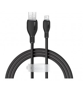 Baseus Pudding USB-A Light 2.4A Kablo 1.2m Siyah (P10355700111-00)