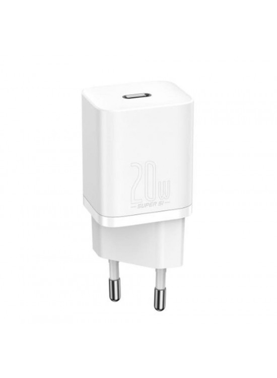Baseus CCSUP-B02 Super Si QC Beyaz CCSUP-B02 20W Type-C Şarj Cihazı