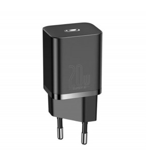 Baseus CCSUP-B01 Süper Si QC Siyah CCSUP-B01 20W Type-C Şarj Cihazı