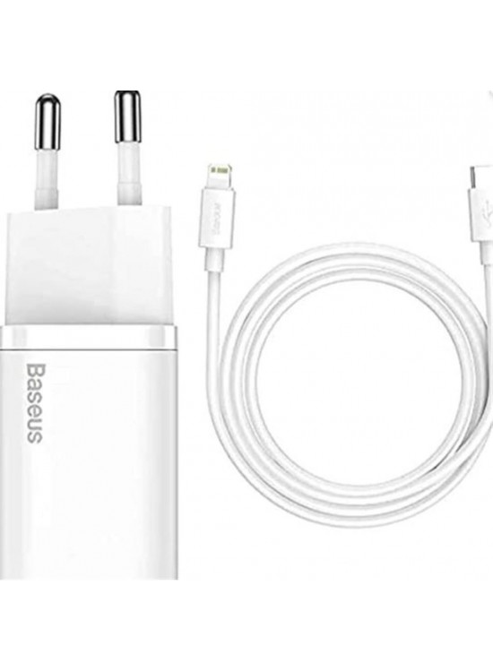 Baseus TZCCSUP-B02 20W C+C Beyaz Şarj Aleti