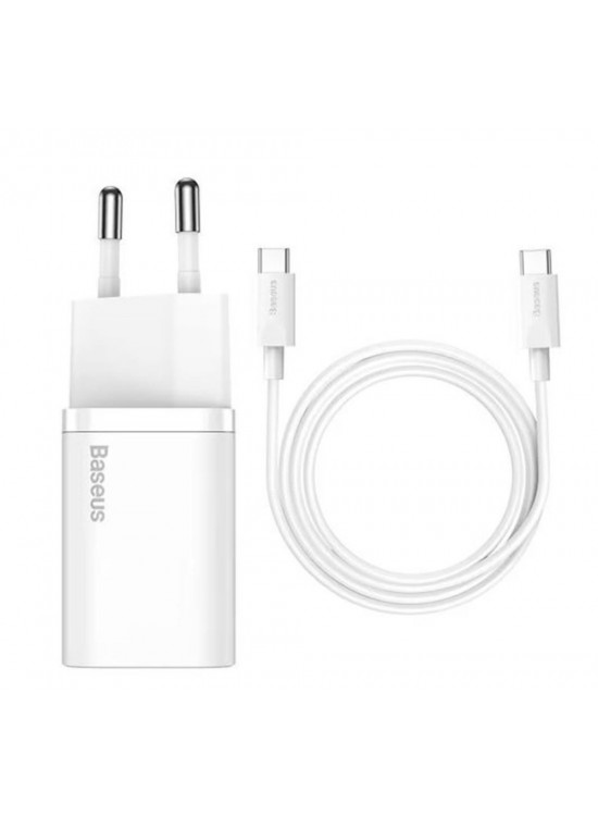 Baseus TZCCSUP-L02 25W C TO C Beyaz Kablo