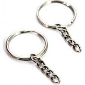 Basit Anahtarlık Klips Zincirli (1 Adet)