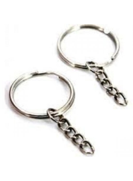 Basit Anahtarlık Klips Zincirli (1 Adet)