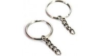 Basit Anahtarlık Klips Zincirli (1 Adet)