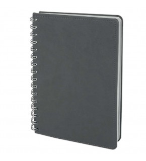 BATIKENT GRİ SPİRALLİ TARİHSİZ DEFTER (15X21 CM)